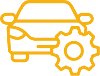Carro com engrenagem.