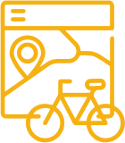 Bike com mapa de fundo